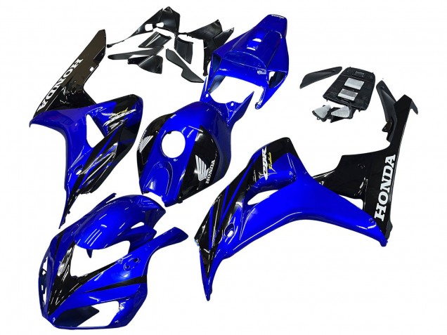 2006-2007 Honda CBR1000RR Motorcycle Fairings - Blue Glossy Black Canada
