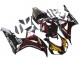 2006-2007 Honda CBR1000RR Motorcycle Fairings - Glossy Black Yellow Red Flame Canada