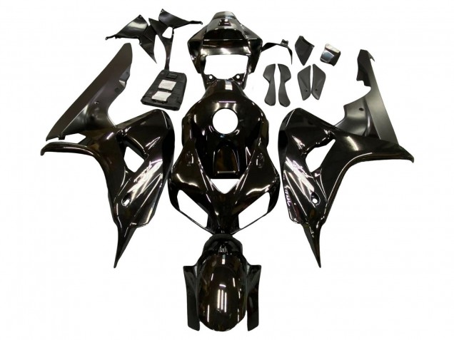 2006-2007 Honda CBR1000RR Motorcycle Fairings - Glossy Black Matte Black Canada