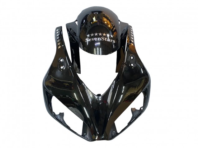 2006-2007 Honda CBR1000RR Motorcycle Fairings - Glossy Black Gold SevenStars Canada