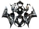 2006-2007 Honda CBR1000RR Motorcycle Fairings - Glossy Black Gold SevenStars Canada