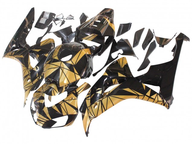 2006-2007 Honda CBR1000RR Motorcycle Fairings - Gold Glossy Black Canada
