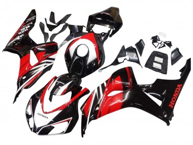 2006-2007 Honda CBR1000RR Motorcycle Fairings - Red Glossy Black Canada