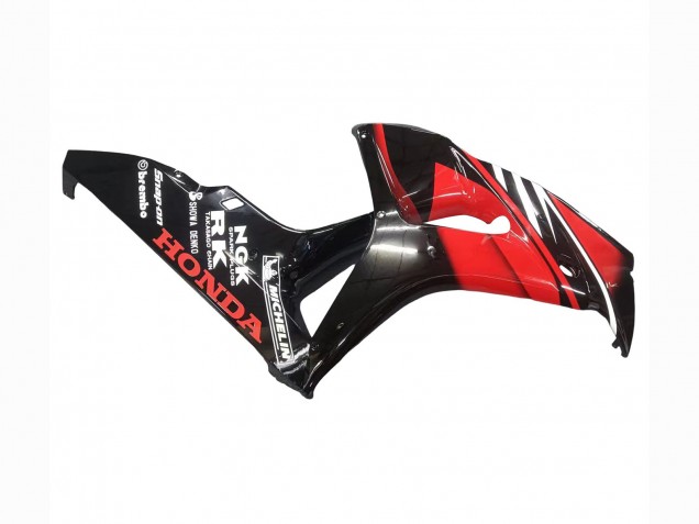 2006-2007 Honda CBR1000RR Motorcycle Fairings - Red Glossy Black Canada