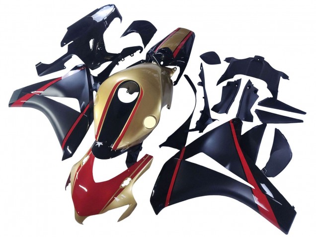 2008-2011 Honda CBR1000RR Motorcycle Fairings - Gold Red Glossy Black Canada
