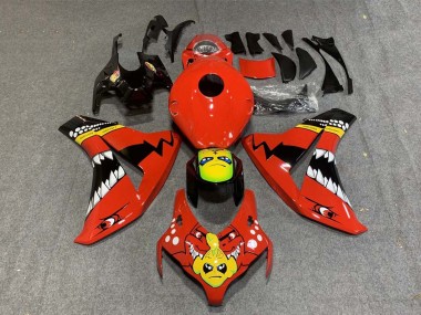 2008-2011 Honda CBR1000RR Motorcycle Fairings - Red Yellow Glossy Black Shark Canada