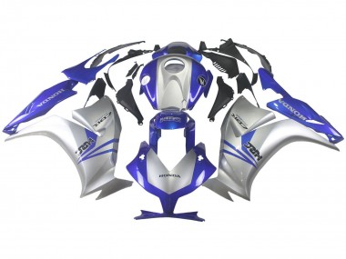 2012-2016 Honda CBR1000RR Motorcycle Fairings - Silver Blue HRC Canada