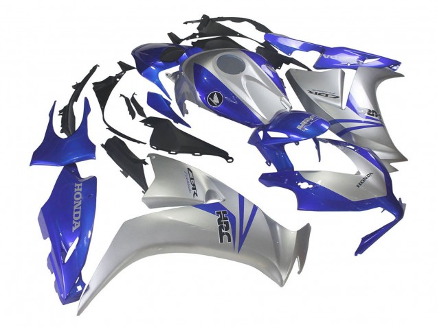 2012-2016 Honda CBR1000RR Motorcycle Fairings - Silver Blue HRC Canada