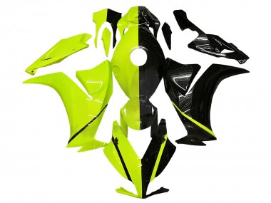 2012-2016 Honda CBR1000RR Motorcycle Fairing - Fluorescent Green Glossy Black Canada