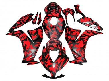 2012-2016 Honda CBR1000RR Motorcycle Fairings - Red Glossy Black Canada
