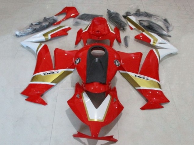 2012-2016 Honda CBR1000RR Motorcycle Fairings - White Red Gold Canada