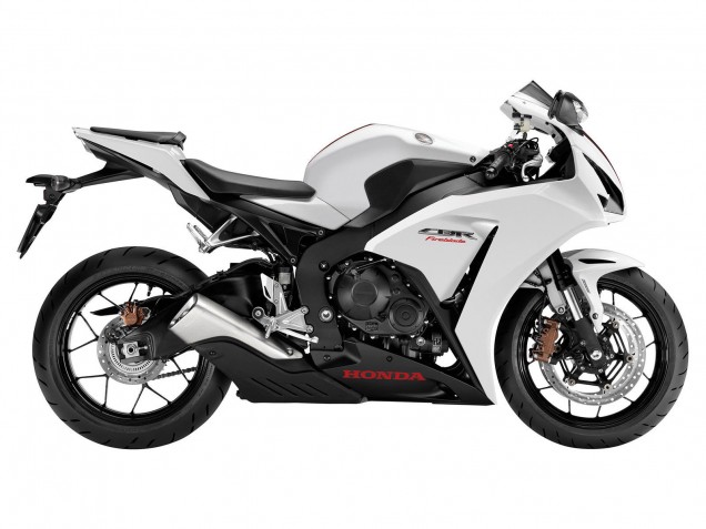 2012-2016 Honda CBR1000RR Motorcycle Fairings - White Matte Black Canada