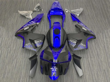 2003-2004 Honda CBR600RR Motorcycle Fairings - Blue Matte Black Canada