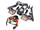 2003-2004 Honda CBR600RR Motorcycle Fairings - Matte Black Orange Repsol Rossi 46 Canada