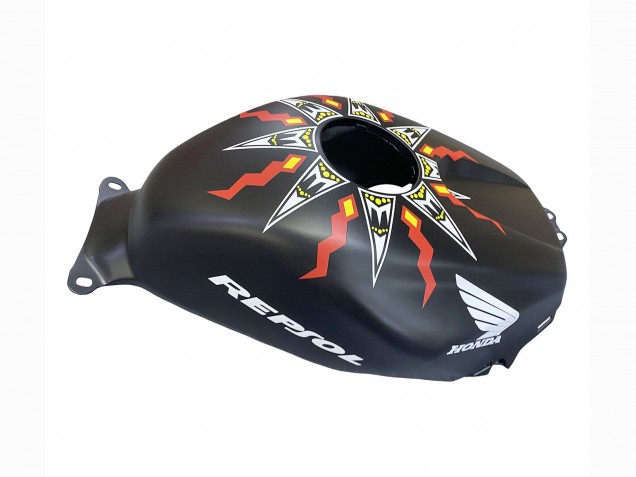 2003-2004 Honda CBR600RR Motorcycle Fairings - Matte Black Orange Repsol Rossi 46 Canada