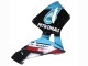 2003-2004 Honda CBR600RR Motorcycle Fairings - Light Blue Red Glossy Black Dunlop Canada