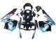 2003-2004 Honda CBR600RR Motorcycle Fairings - Light Blue Red Glossy Black Dunlop Canada