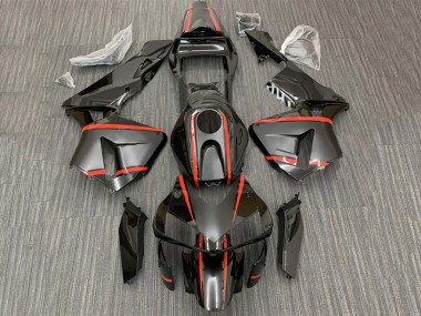2003-2004 Honda CBR600RR Motorcycle Fairings - Glossy Black Red Stripe Canada