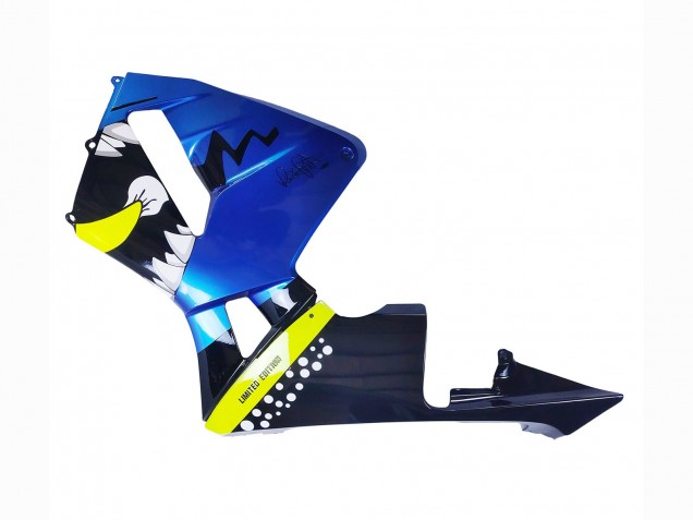 2003-2004 Honda CBR600RR Motorcycle Fairings - Blue Neon Yellow Glossy Black Shark Canada