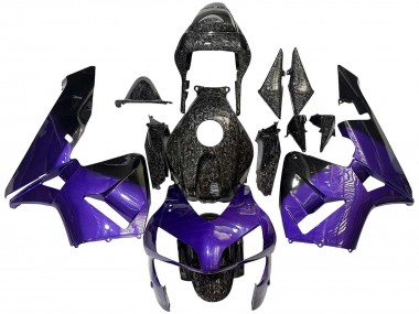 2003-2004 Honda CBR600RR Motorcycle Fairings - Purple Black Forged Carbon Fiber Canada