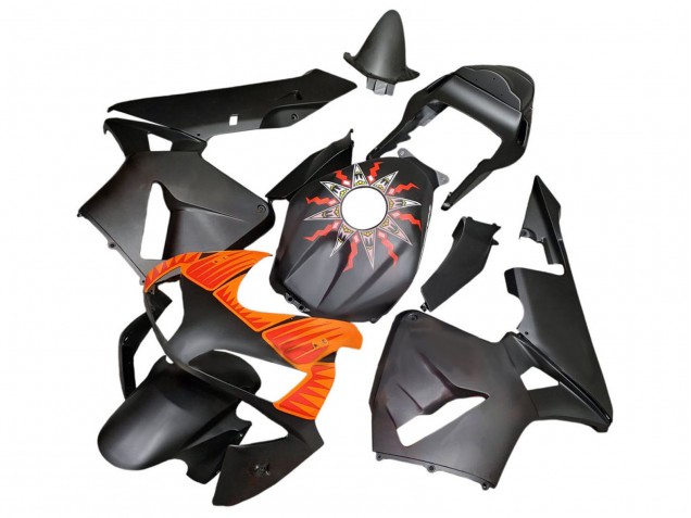 2003-2004 Honda CBR600RR Motorcycle Fairings - Matte Black Orange Canada