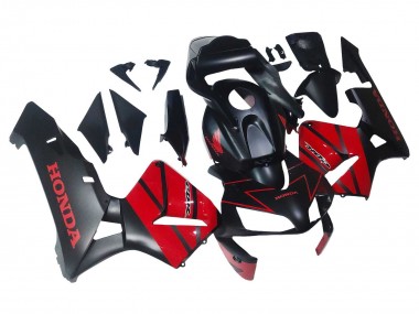 2003-2004 Honda CBR600RR Motorcycle Fairings - Red Glossy Black Matte Black Canada