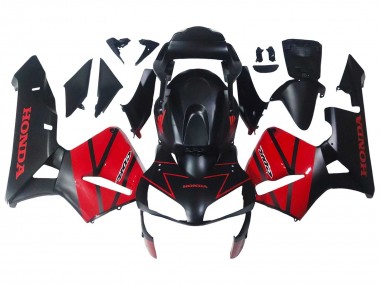 2003-2004 Honda CBR600RR Motorcycle Fairings - Red Glossy Black Matte Black Canada