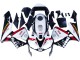 2003-2004 Honda CBR600RR Motorcycle Fairings - White Red Glossy Black DENSO Rimont Canada