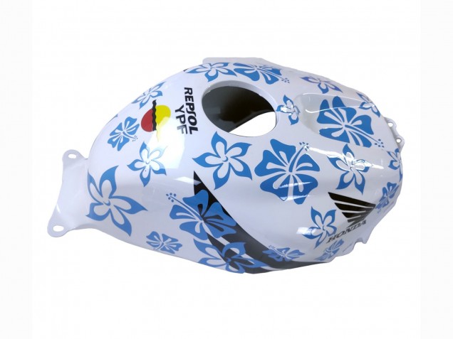 2003-2004 Honda CBR600RR Motorcycle Fairings - White Blue Red Nastro Azzurro 46 Canada