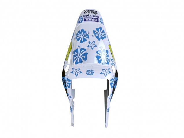 2003-2004 Honda CBR600RR Motorcycle Fairings - White Blue Red Nastro Azzurro 46 Canada