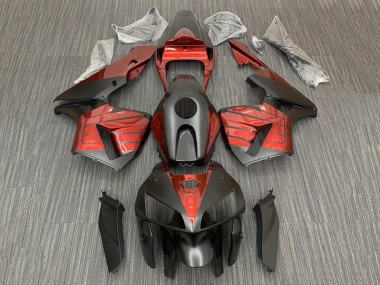 2005-2006 Honda CBR600RR Motorcycle Fairings - Black Red Canada