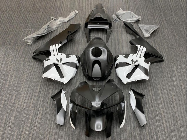 2005-2006 Honda CBR600RR Motorcycle Fairing Kits - Black White Canada