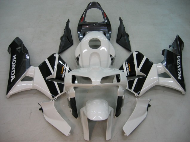 2005-2006 Honda CBR600RR Motorcycle Fairings - Black White Racing Canada