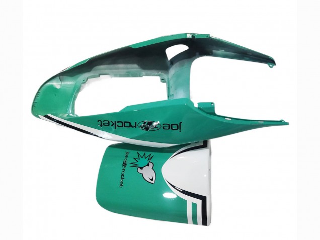 2005-2006 Honda CBR600RR Motorcycle Fairings - Light Green White Glossy Black Joe Rocket Canada