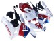 2005-2006 Honda CBR600RR Motorcycle Fairing - White Red Blue HRC Canada