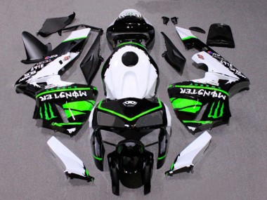 2005-2006 Honda CBR600RR Motorcycle Fairings - White Black Green Monster Canada