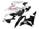 2007-2008 Honda CBR600RR Motorcycle Fairings - White Cherry Blossom Glossy Black Split Canada