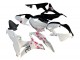 2007-2008 Honda CBR600RR Motorcycle Fairings - White Cherry Blossom Glossy Black Split Canada