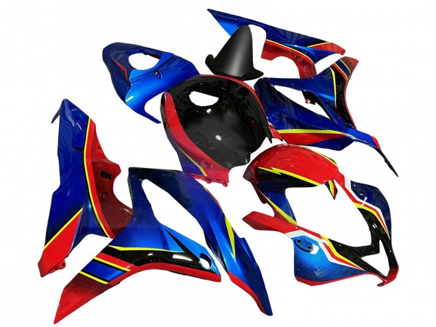 2007-2008 Honda CBR600RR Motorcycle Fairings - Blue Red Yellow Glossy Black Canada