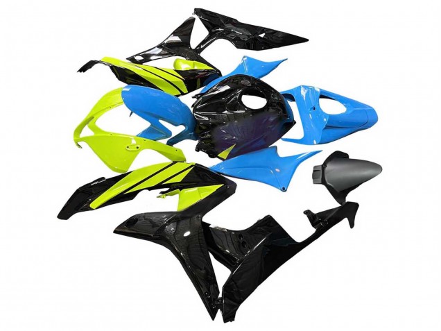 2007-2008 Honda CBR600RR Motorcycle Fairings - Blue Yellow Glossy Black Canada