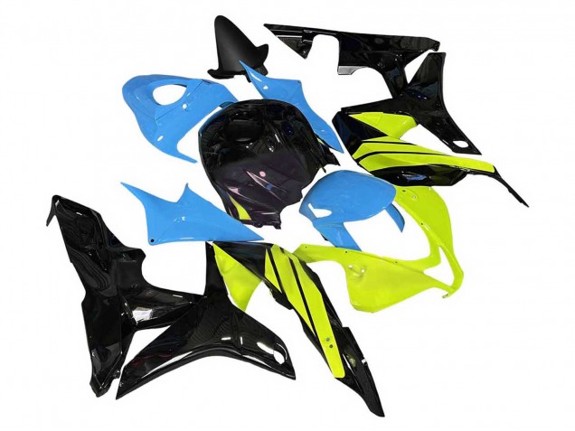 2007-2008 Honda CBR600RR Motorcycle Fairings - Blue Yellow Glossy Black Canada
