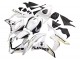 2007-2008 Honda CBR600RR Motorcycle Fairing - White Gold Glossy Black Playboy Canada