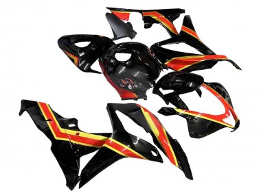 2007-2008 Honda CBR600RR Motorcycle Fairings - Red Gold Glossy Black Canada