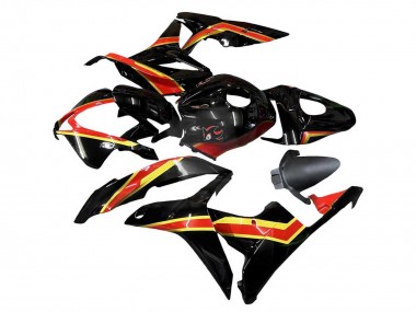 2007-2008 Honda CBR600RR Motorcycle Fairings - Red Gold Glossy Black Canada