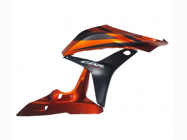 2007-2008 Honda CBR600RR Motorcycle Fairing - Orange Matte Black Canada