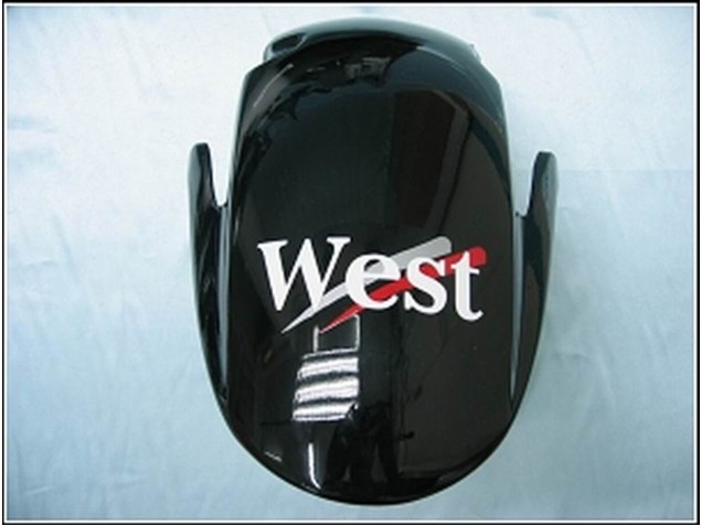 2007-2008 Honda CBR600RR Motorcycle Fairings - Glossy Black White West Canada