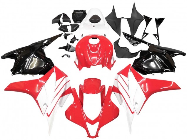 2009-2012 Honda CBR600RR Motorcycle Fairing Kits - White Red Glossy Black Canada