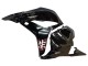 2009-2012 Honda CBR600RR Motorcycle Fairings - White Cherry Blossom Glossy Black Canada