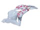 2009-2012 Honda CBR600RR Motorcycle Fairings - White Cherry Blossom Glossy Black Canada