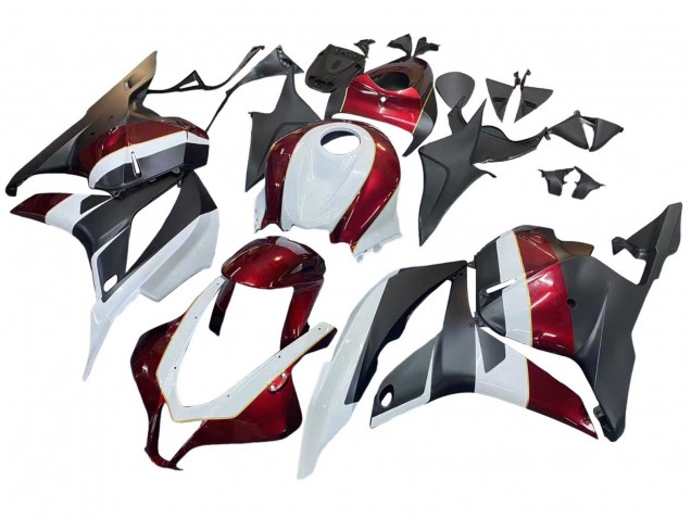 2009-2012 Honda CBR600RR Motorcycle Fairings - White Red Matte Black Canada